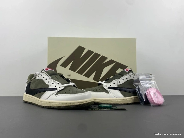 Rep Husky JORDAN OLIVE TRAVIS SCOTT DM7866-200 LOW AIR OG X 1 MEDIUM 0706